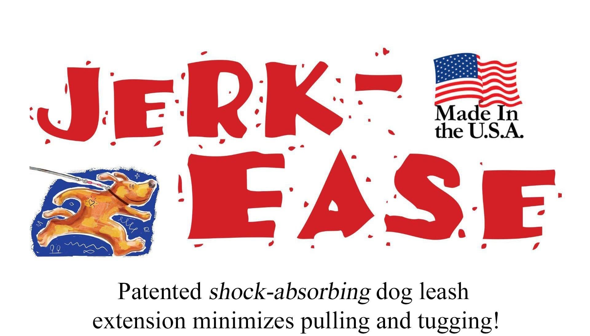 Jerk-Ease Dog Leash Extension - Logo and Video Link